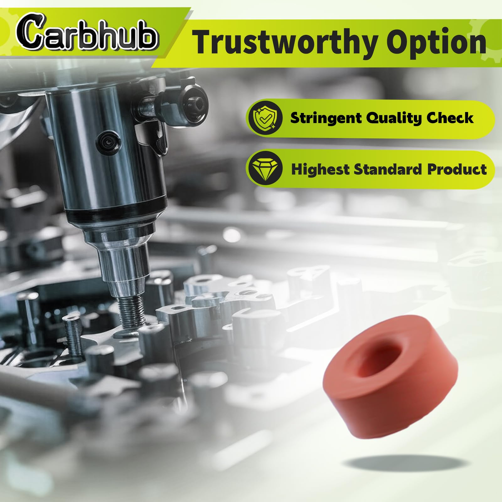 Carbhub 398188 needle seat side view highlighting compact profile