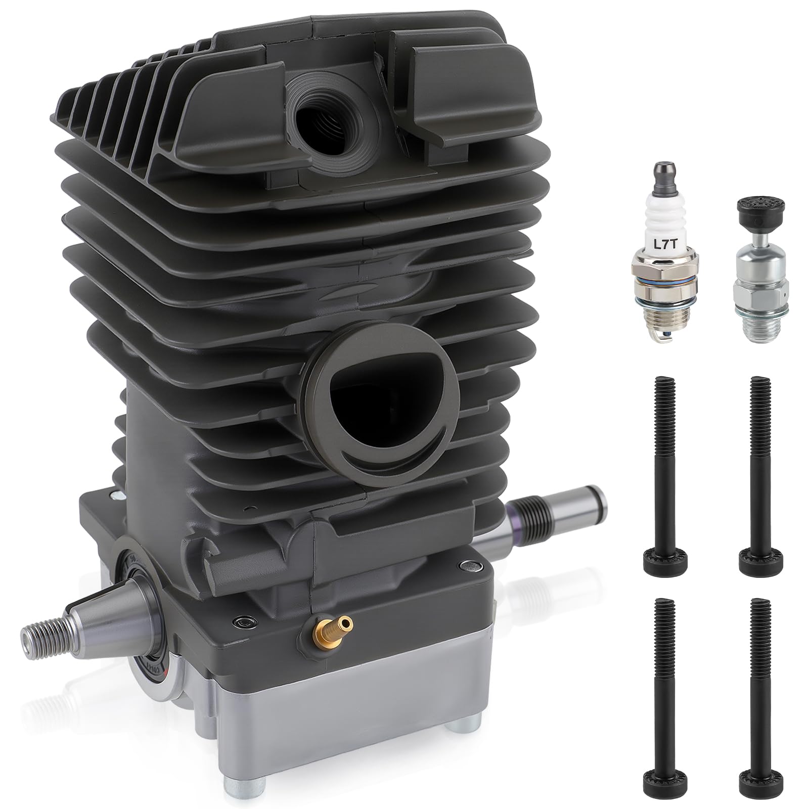 Carbhub 49mm cylinder piston assembly for Stihl MS390, clear replacement option with improved fit