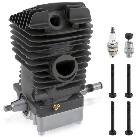 Carbhub 49mm cylinder piston assembly for Stihl MS390, clear replacement option with improved fit