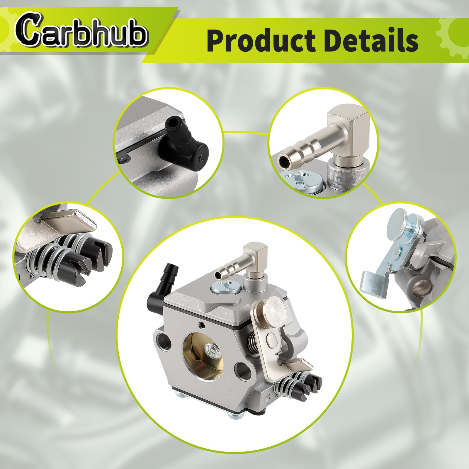 Carbhub air filter for Stihl 11181201610 enhances filtration efficiency.