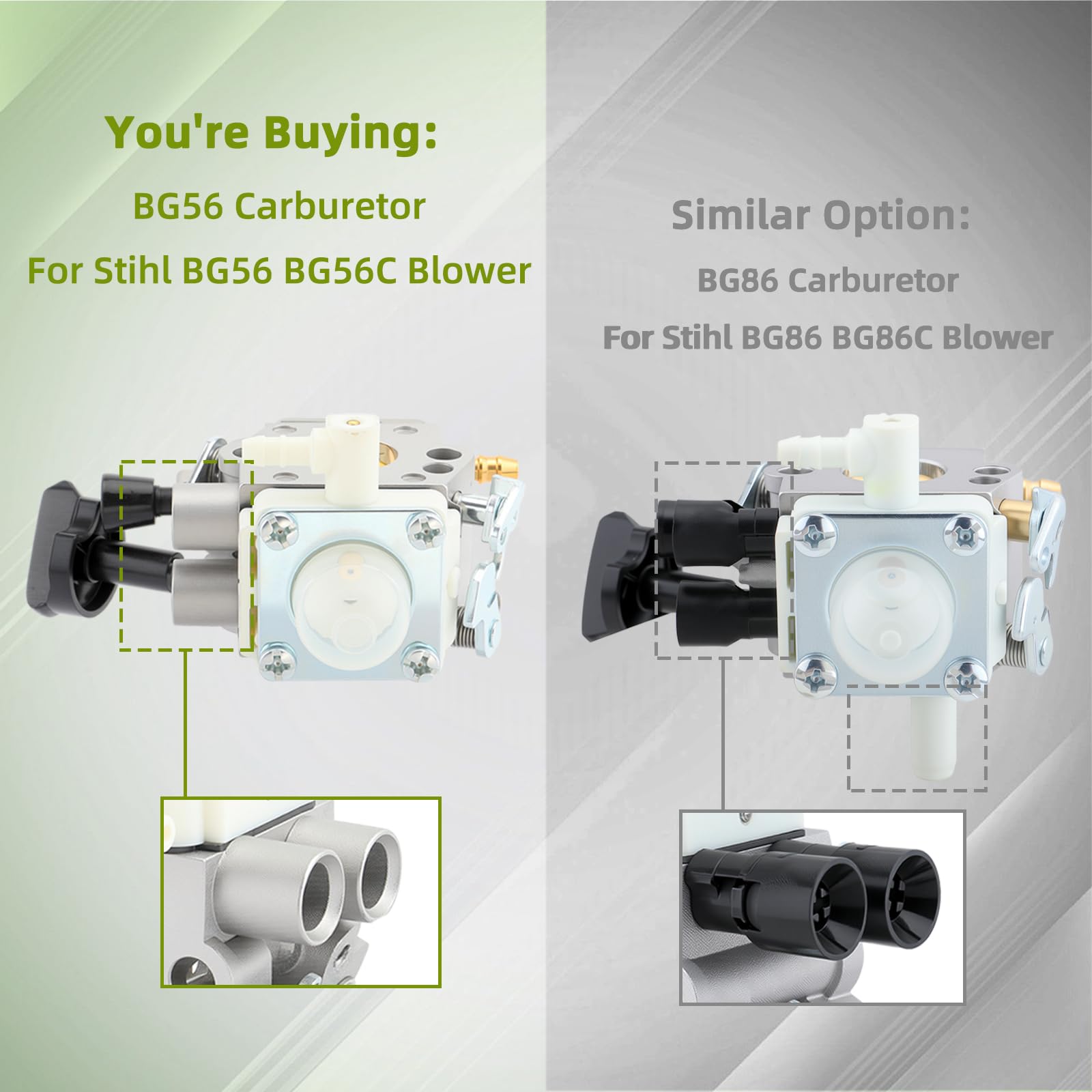 Carbhub BG56 air filter kit, improves airflow and engine protection.