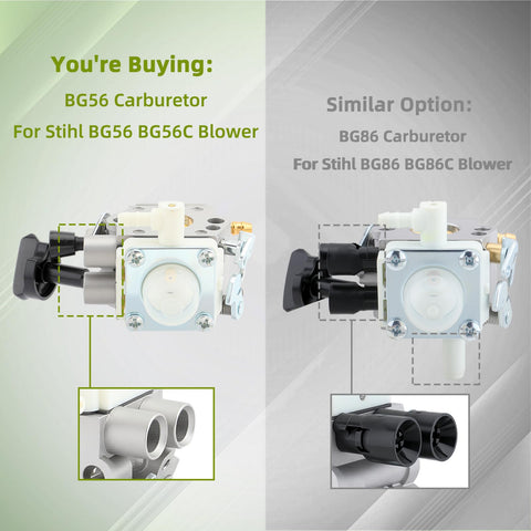 Carbhub BG56 air filter kit, improves airflow and engine protection.