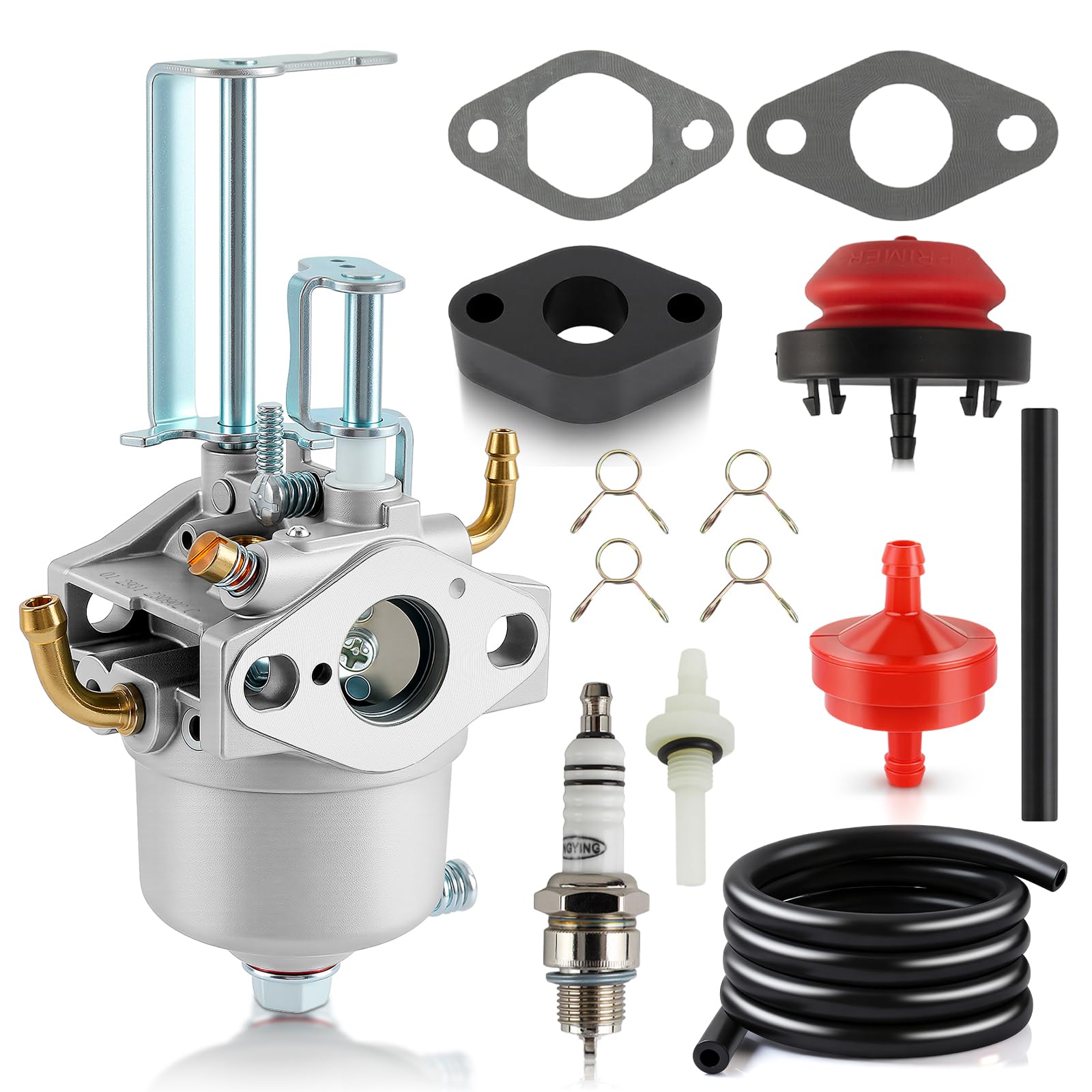Carbhub carburetor assembly with heat shield for durable performance