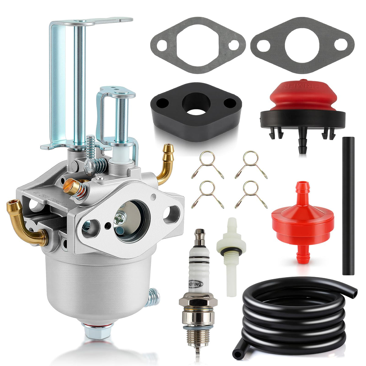 Carbhub carburetor assembly with heat shield for durable performance