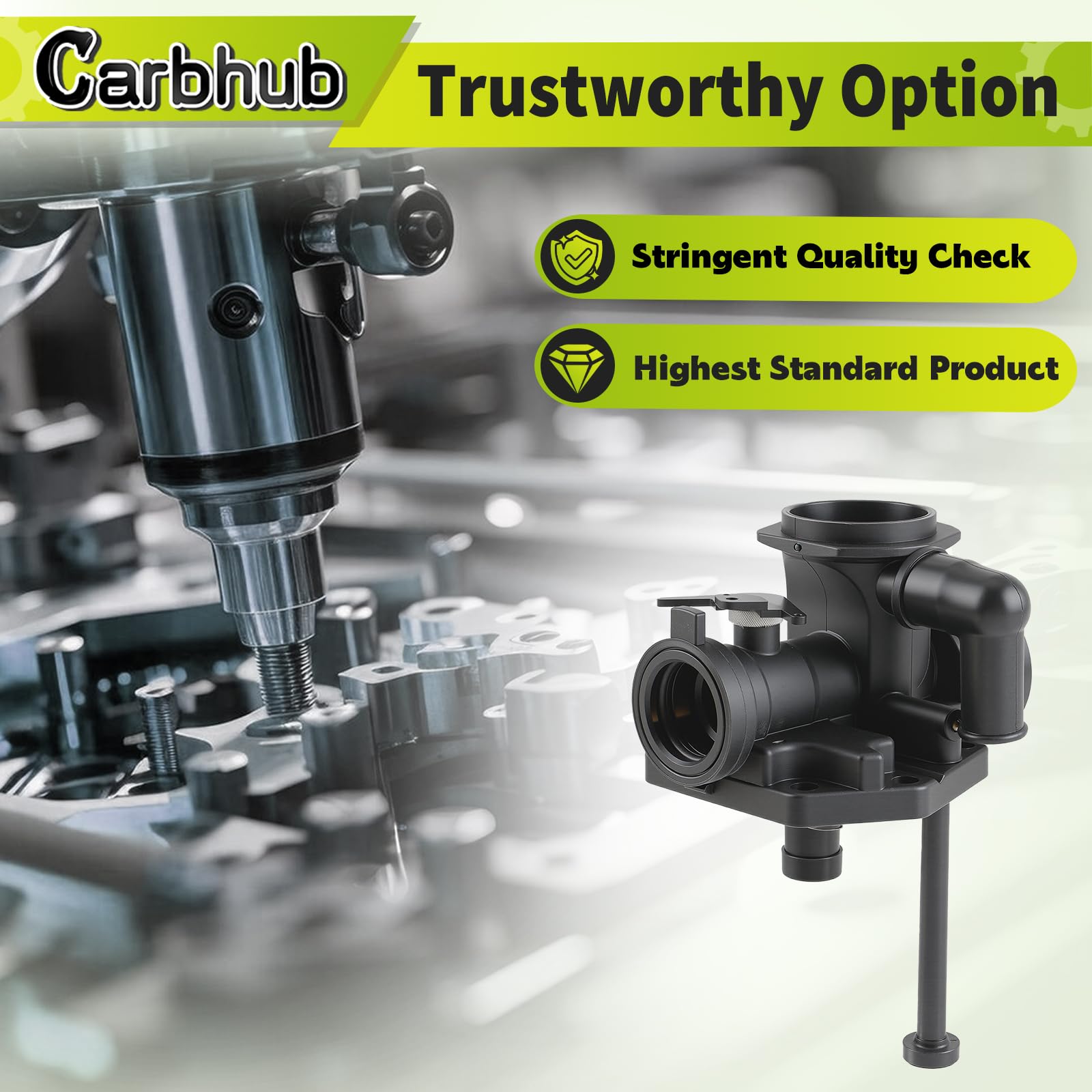 Carbhub carburetor gasket and diaphragm kit for secure seal and durability.
