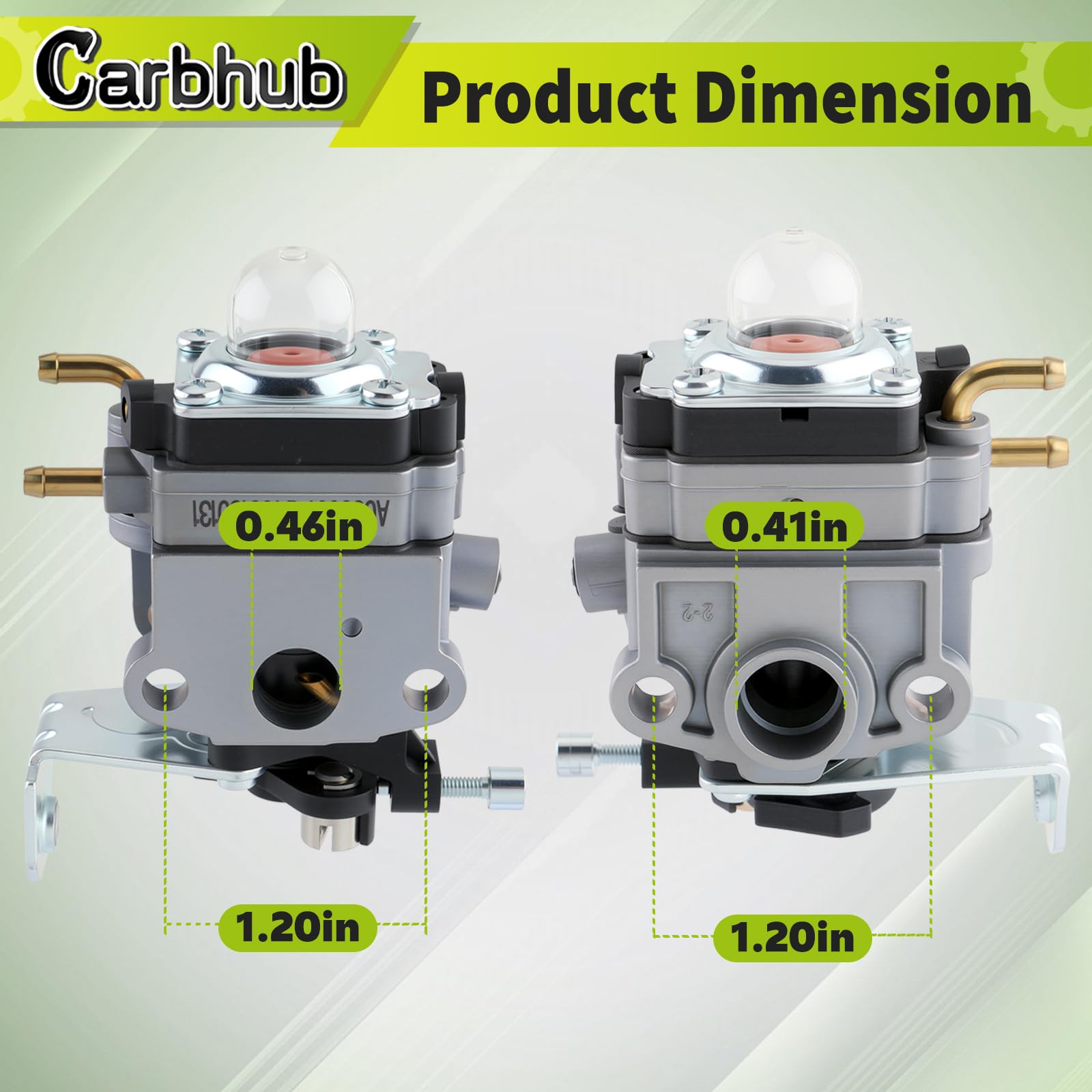 Carbhub carburetor gasket included ensures a proper seal during use.