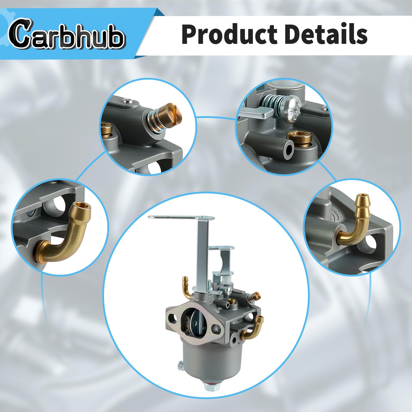 Carbhub carburetor spare gasket set supports solid seals
