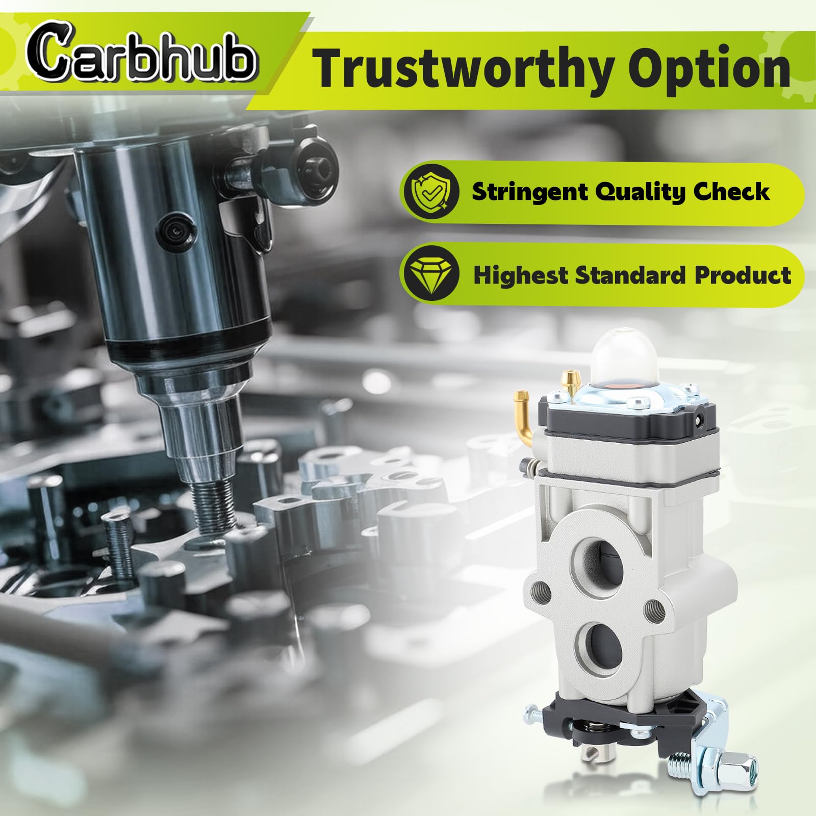 Carbhub carburetor installation kit helps complete replacement.