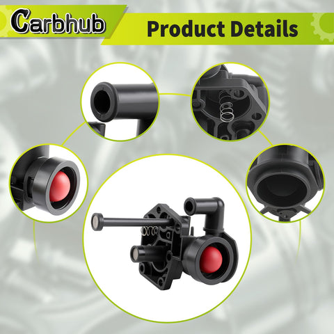 Carbhub carburetor primer bulb shown for quick priming and starting.
