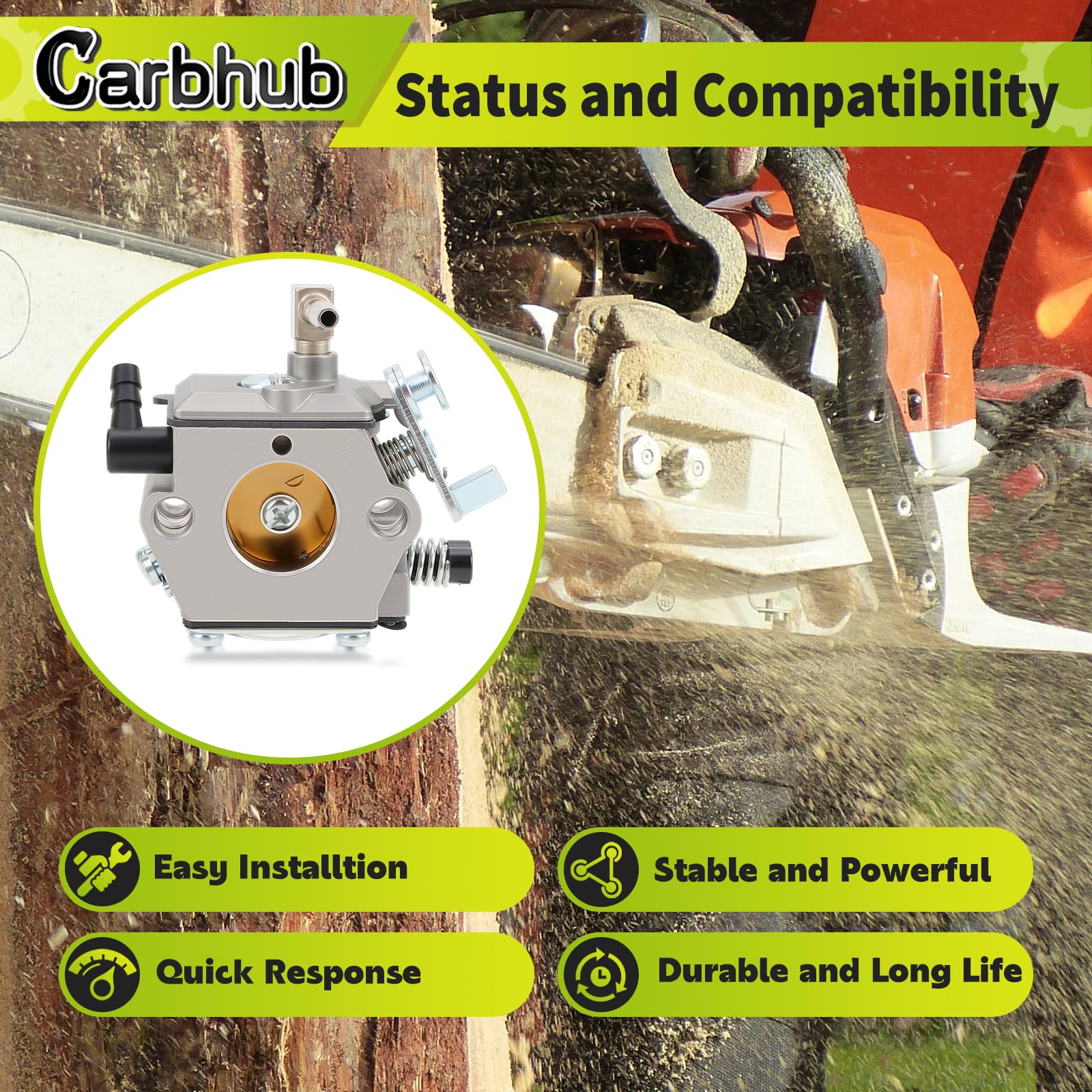Carbhub carburetor for Stihl 028 SUPER supports consistent performance.