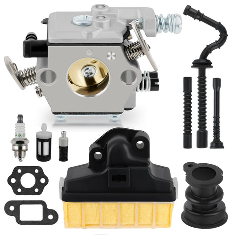 Carbhub carburetor for Stihl MS210, focused inlet view for reliable start.