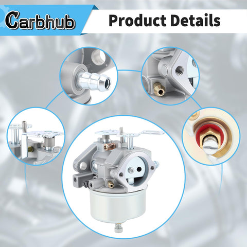 Carbhub LH358SA carburetor fits Tecumseh models for cross-operational use.