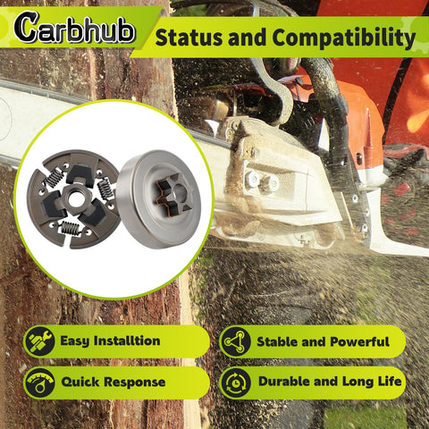 Carbhub clutch assembly for Stihl 017-025 boosts cutting performance