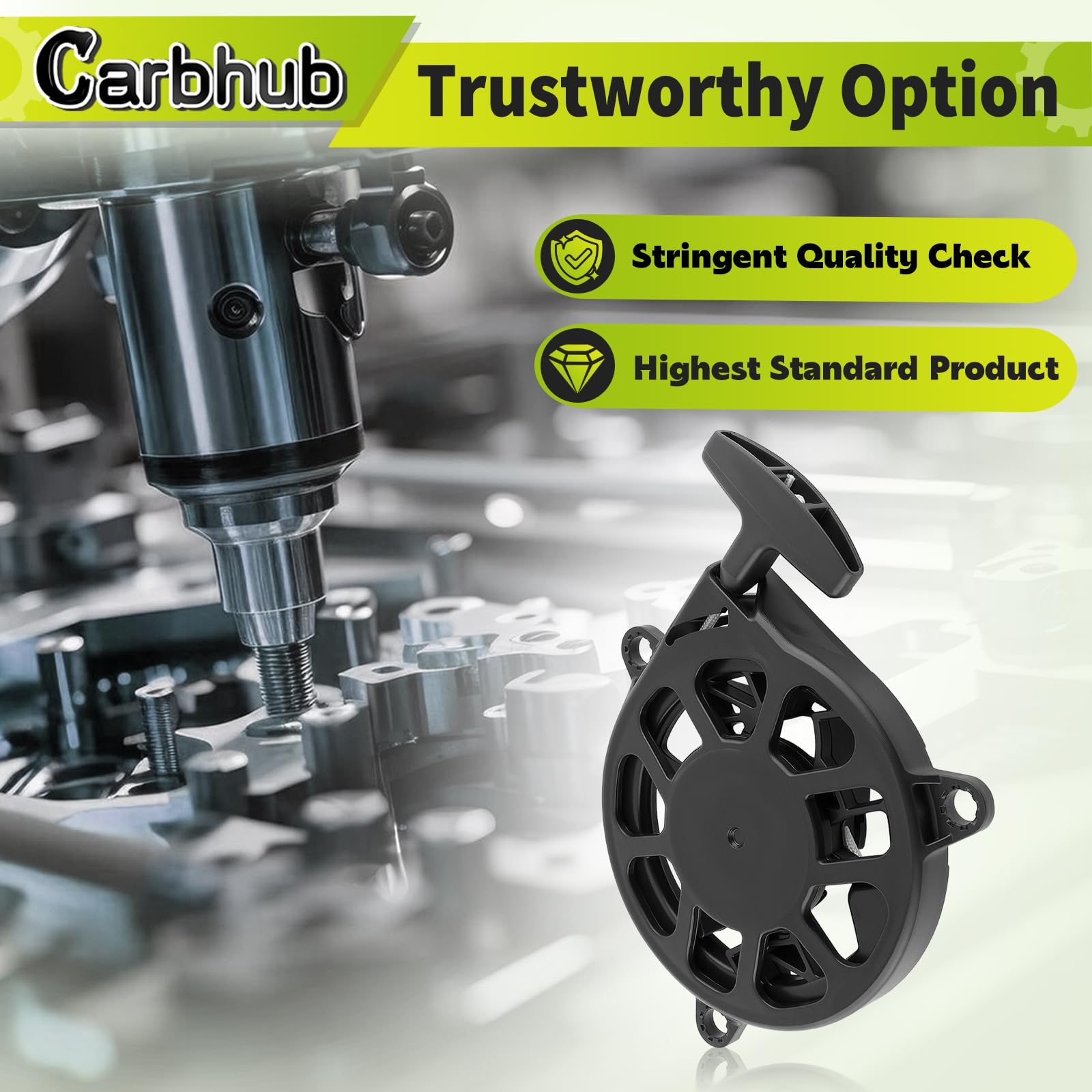 Honda mower compatibility range with Carbhub recoil starter