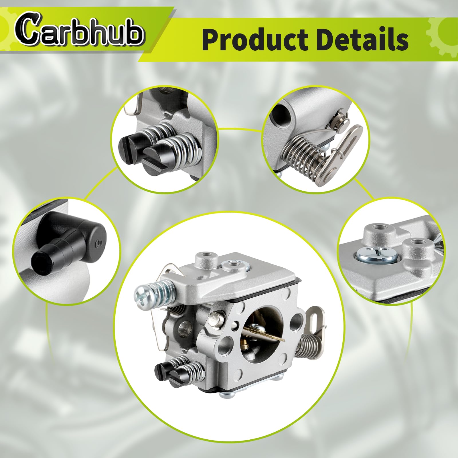 Carbhub complete tune-up kit shows all included parts