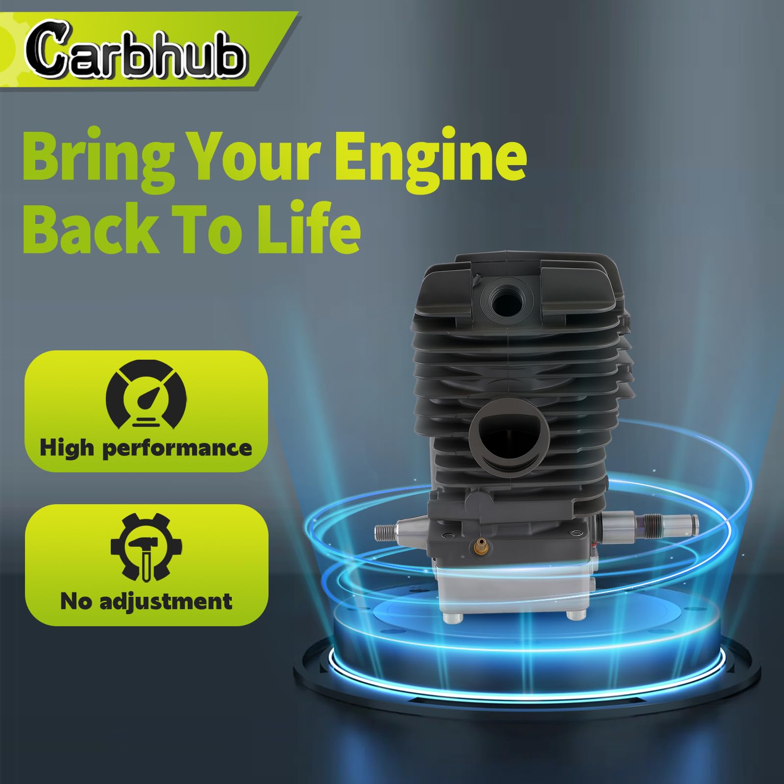 Carbhub mounting screws ensure secure cylinder alignment during operation
