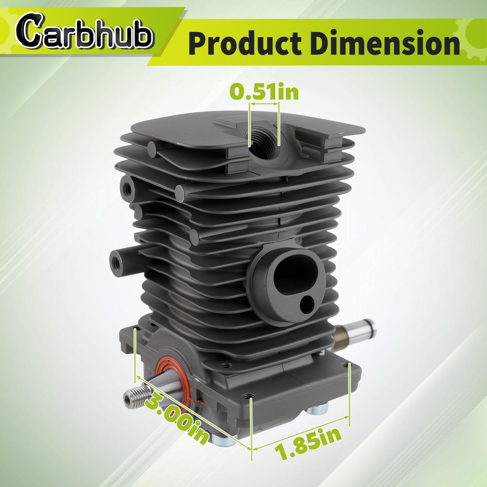 Carbhub cylinder mounting screws ensure solid cylinder attachment