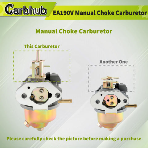 Carbhub EA190V carburetor for Subaru Robin EA190VS5050 engine stable performance.