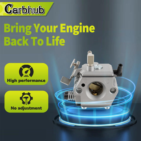 Carbhub fuel filter included for cleaner fuel delivery and longer life.
