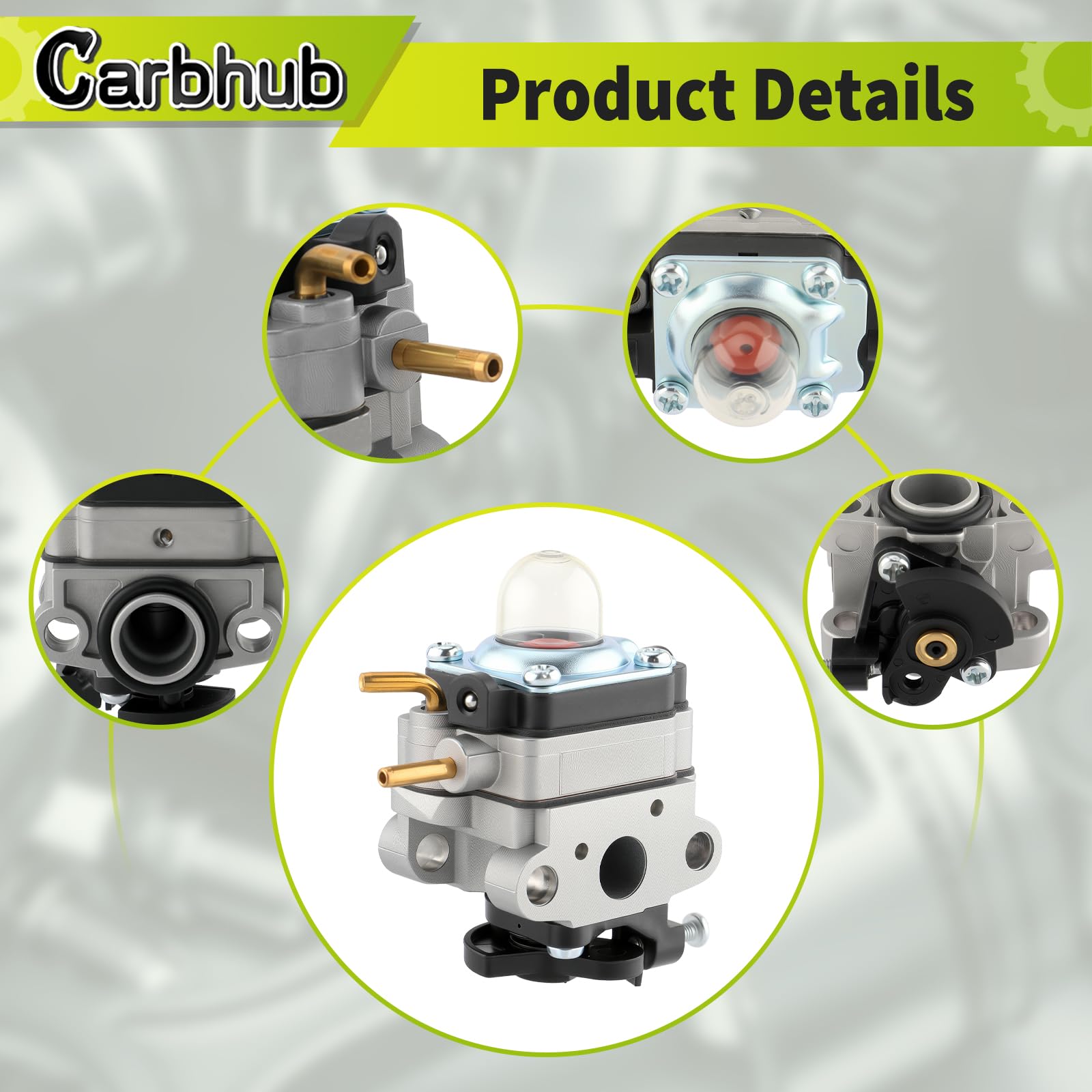 Carbhub fuel filters ensure consistent fuel flow during long mowing sessions.
