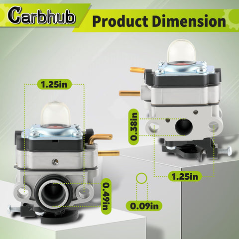 Carbhub fuel line and connectors kit enables smooth fuel delivery during use.