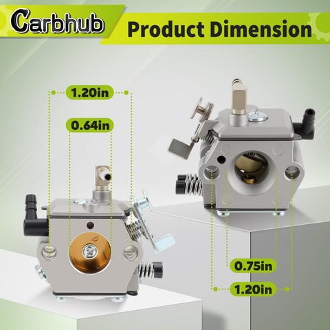 Carbhub fuel line replacement for Stihl 1119-358-7700 improves fuel delivery.