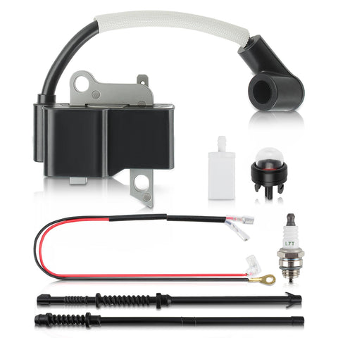 Carbhub ignition coil for Husqvarna 435-450 series engines, improves ignition reliability.