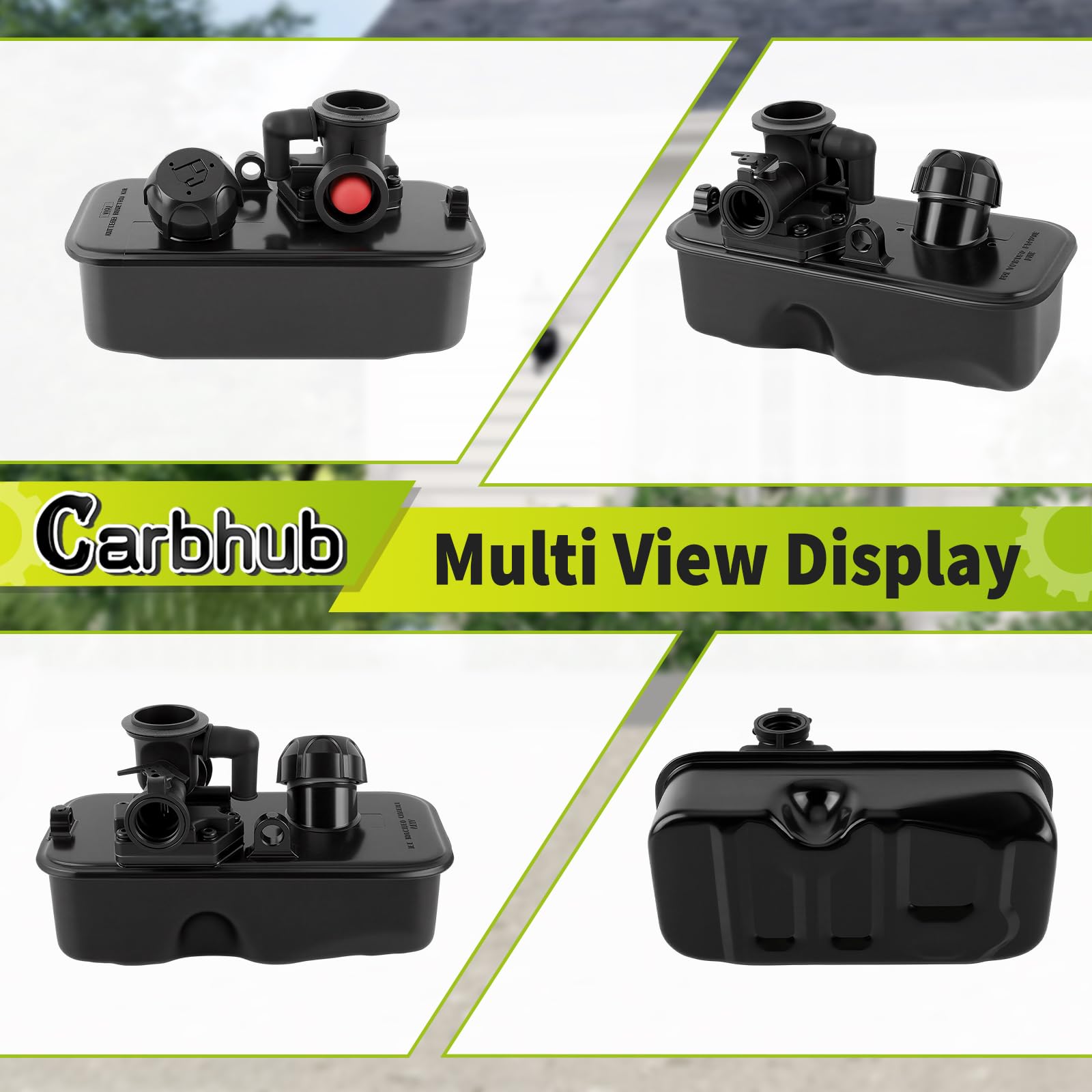 Carbhub lawn mower repair kit shown with complete replacement parts included.