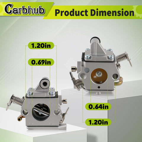 Carbhub MS170 fuel line included to ensure secure fuel passage