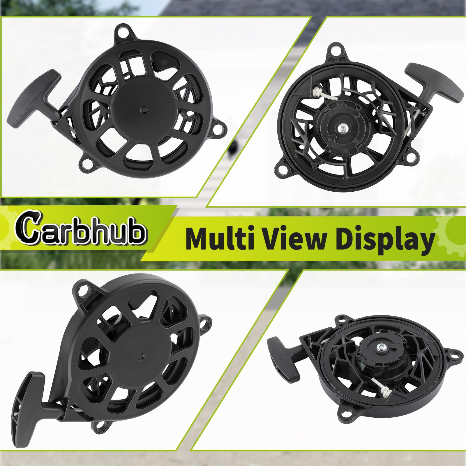 Carbhub packaging with recoil starter kit contents
