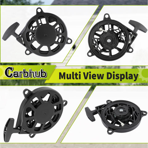 Carbhub packaging with recoil starter kit contents