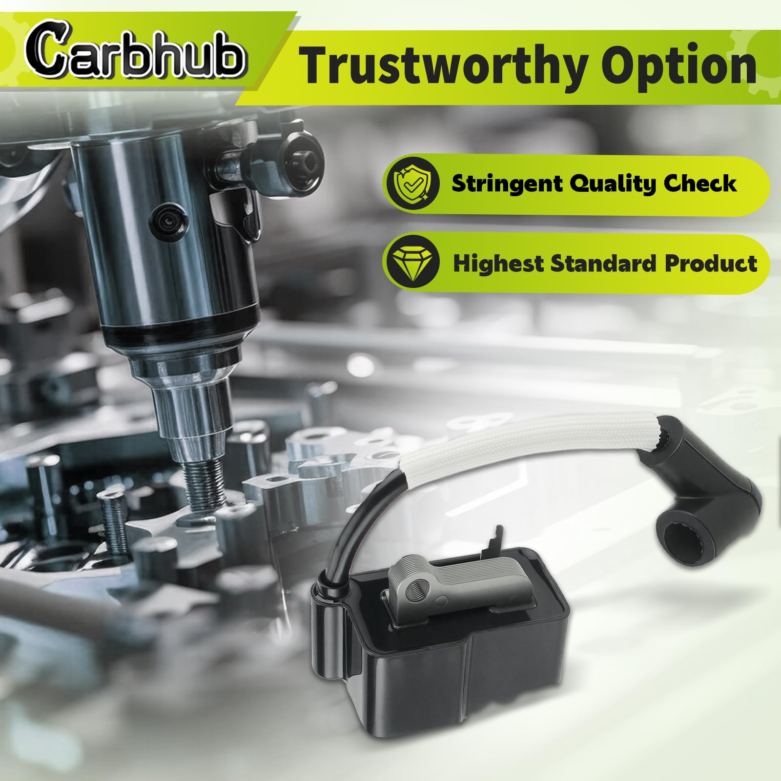 Carbhub packaging for Husqvarna compatible kit, ready for quick installation.
