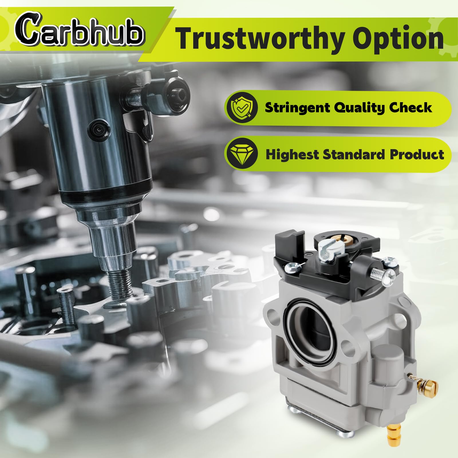 Carbhub primer bulb for carburetor kit enables quick priming and smooth fuel flow