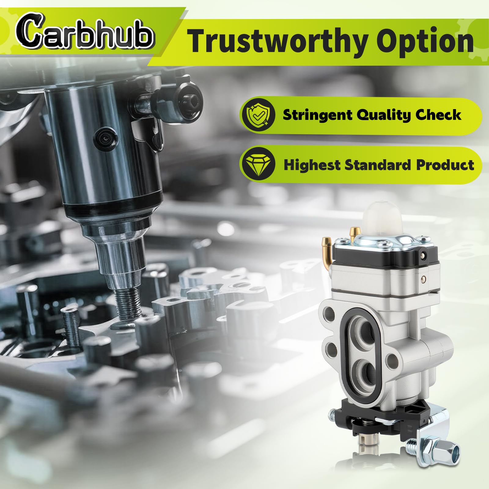 Carbhub primer bulbs set enables quick priming for startups.
