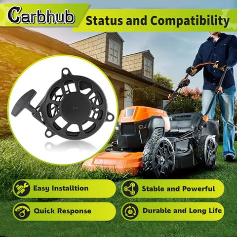 Carbhub recoil starter pull cord close-up for Honda GCV170