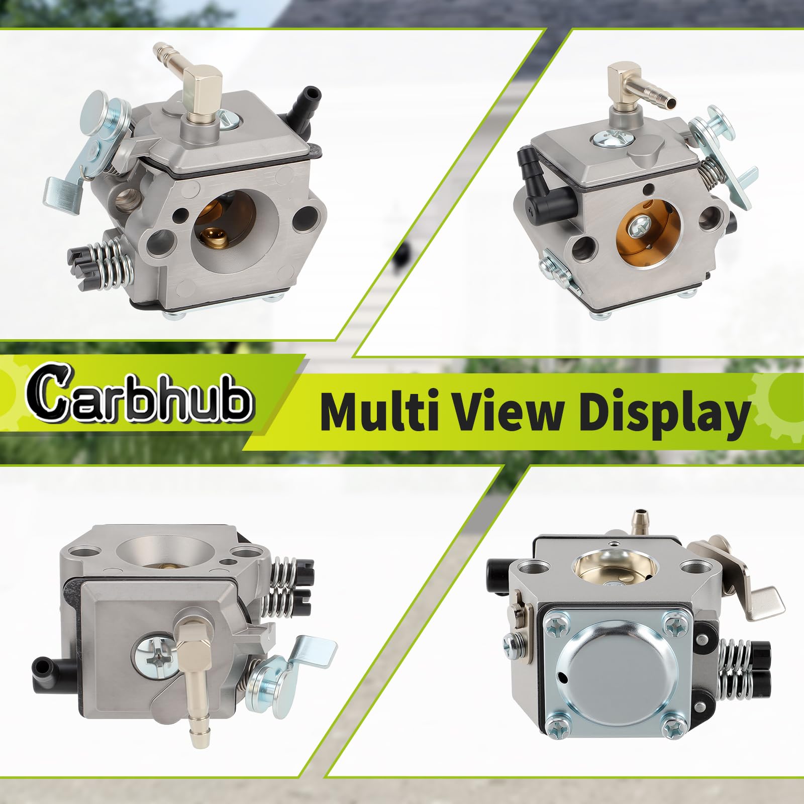 Carbhub spark plug included for easier maintenance and timing checks.