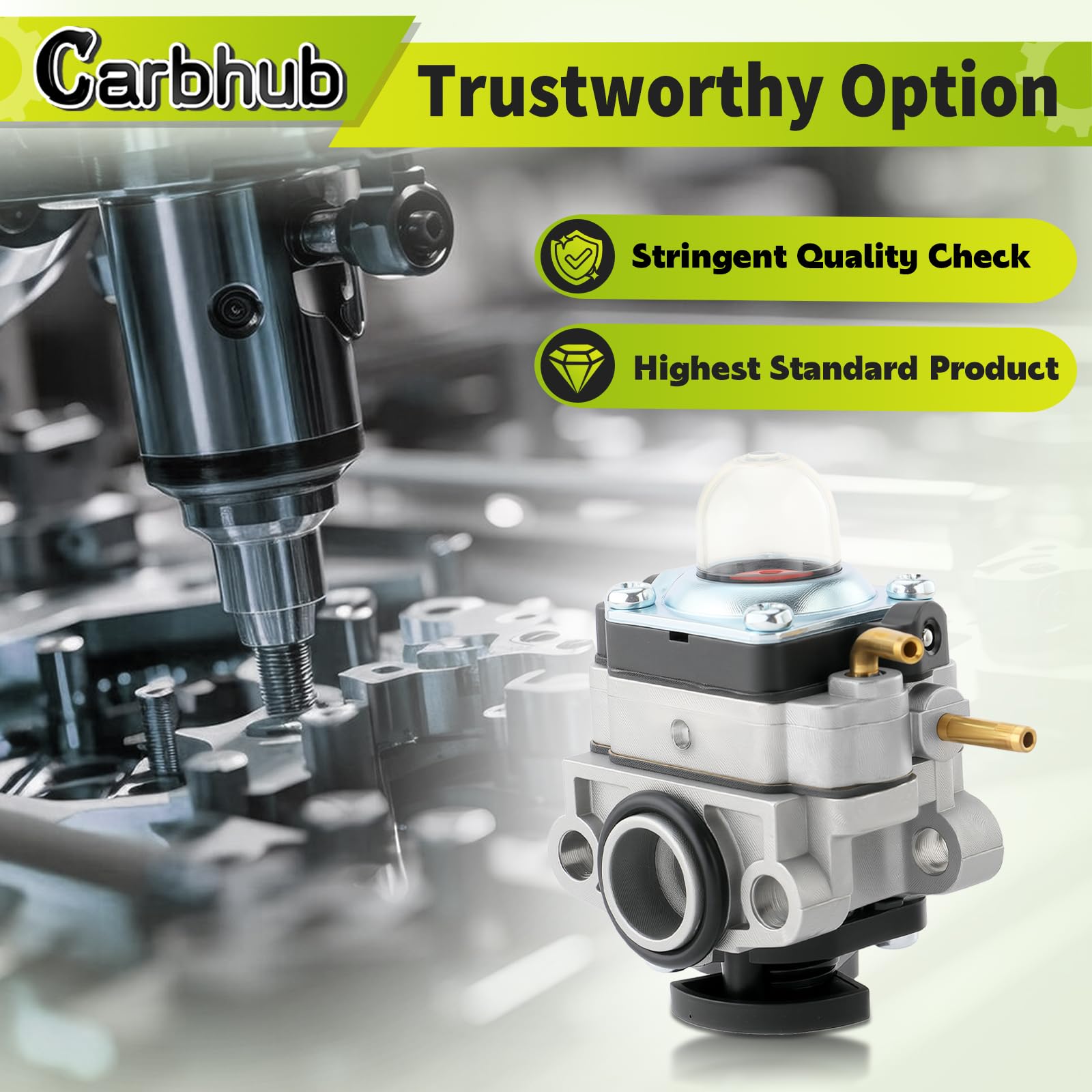 Carbhub spark plug replacement part ready for reliable starts and smoother runs.