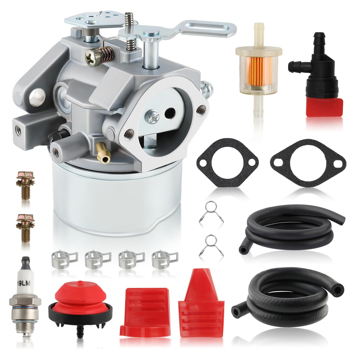 Carbhub 640052 carburetor front view for reliable snow blower performance.