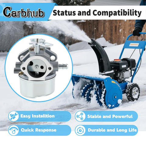 Carbhub 640052 installed on a snow blower for smooth starting and operation.