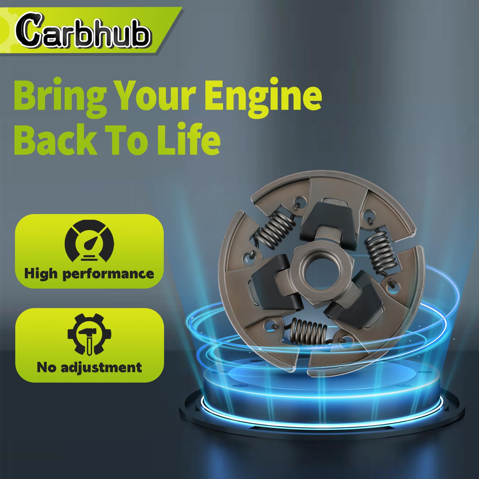 Carbhub washer included for proper spacing and fit