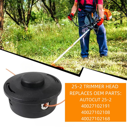 Carburionix 25-2 trimmer head easy-loading with no disassembly required