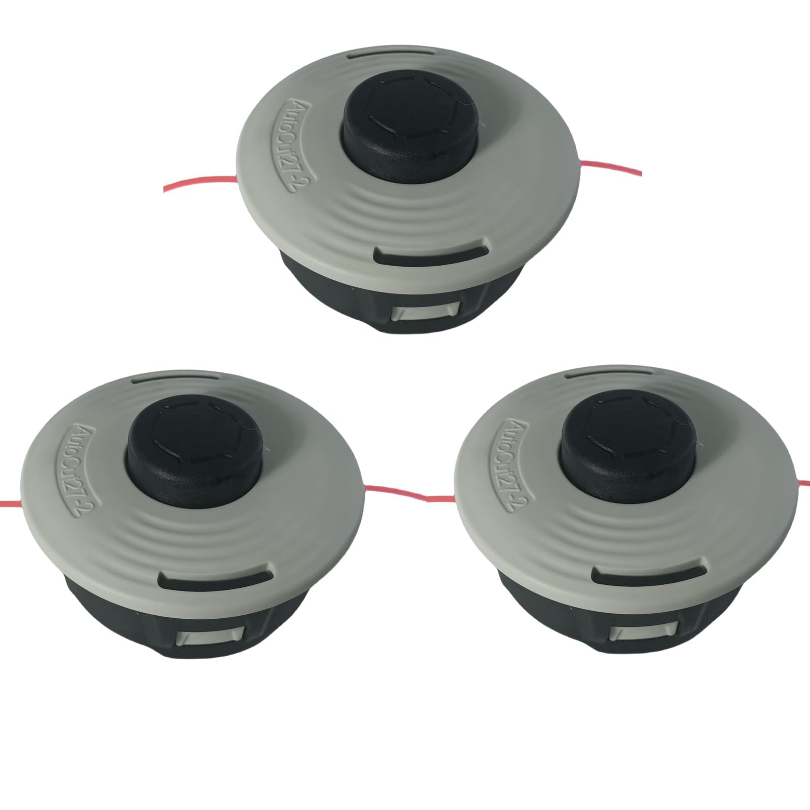 Carburionix 27-2 trimmer head, side view, easy compatibility with Stihl trimmers for quick yard maintenance.