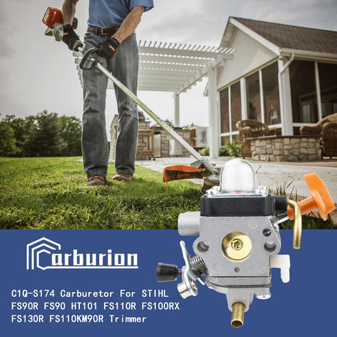 Carburionix C1Q-S174 replacement carb, packaged for quick STIHL compatibility.