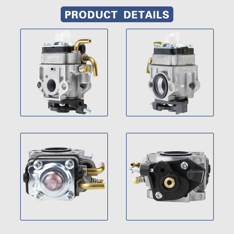 Package includes carburetor kit for straightforward installation