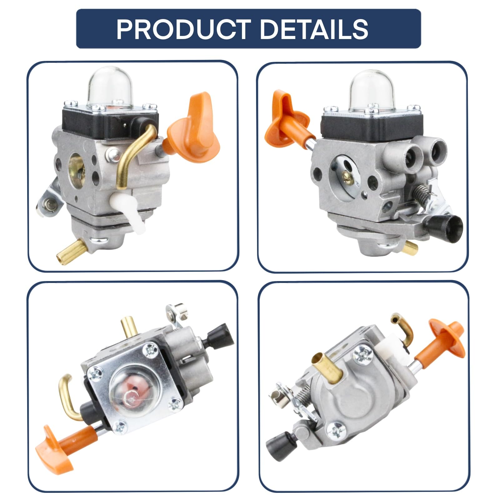 Carburionix hedge trimmer carb assembly, compatible with HL series.