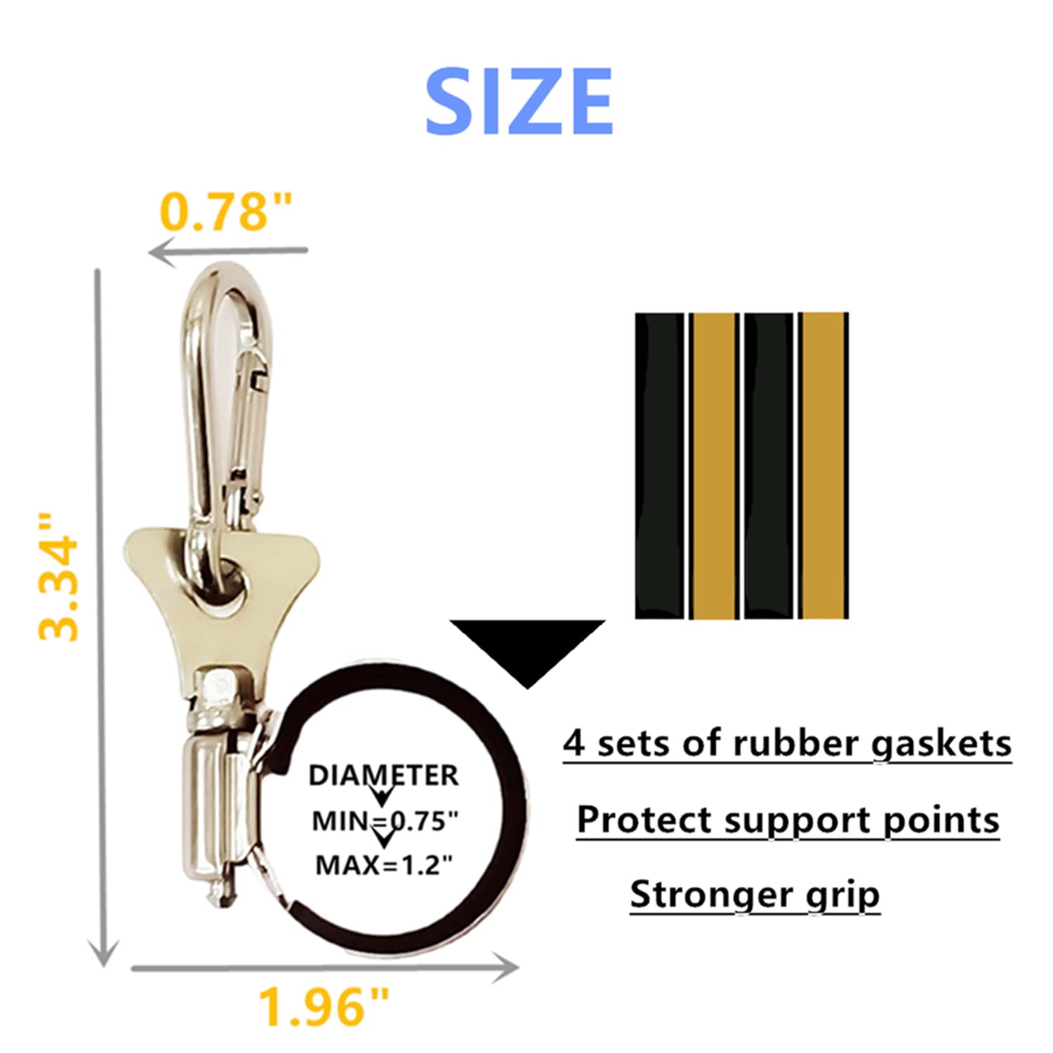 CARDCONVEX flagpole clip mounted on a vehicle for sturdy organization.