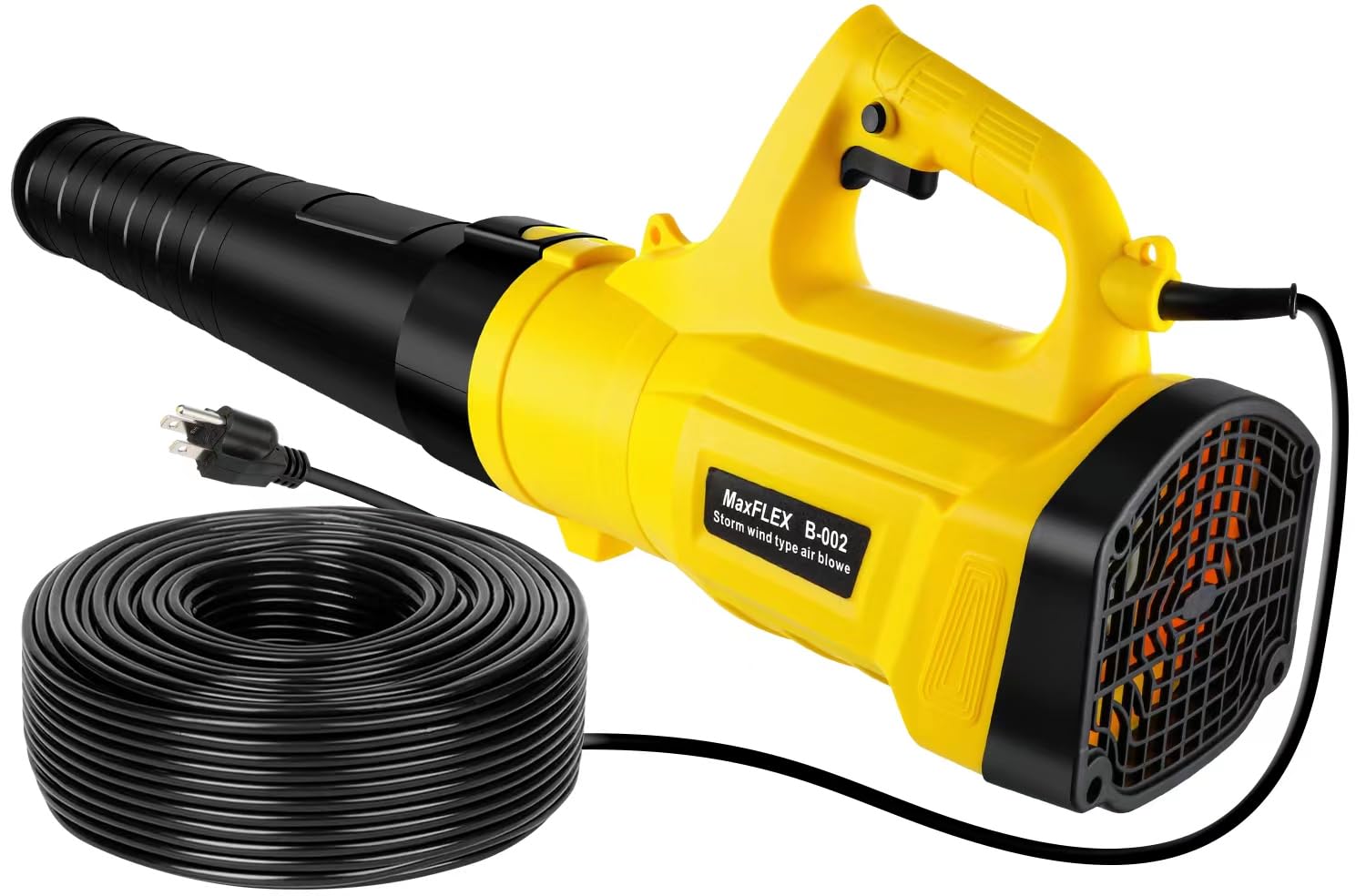 Cardmap leaf blower with extra-long 82 ft cord for extended reach