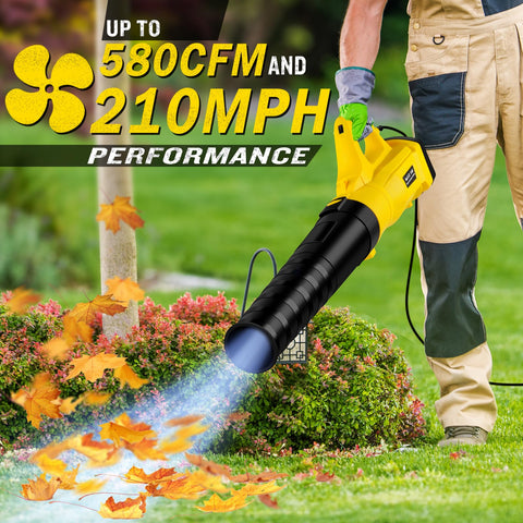 Cardmap leaf blower turbine fan delivering up to 580 CFM