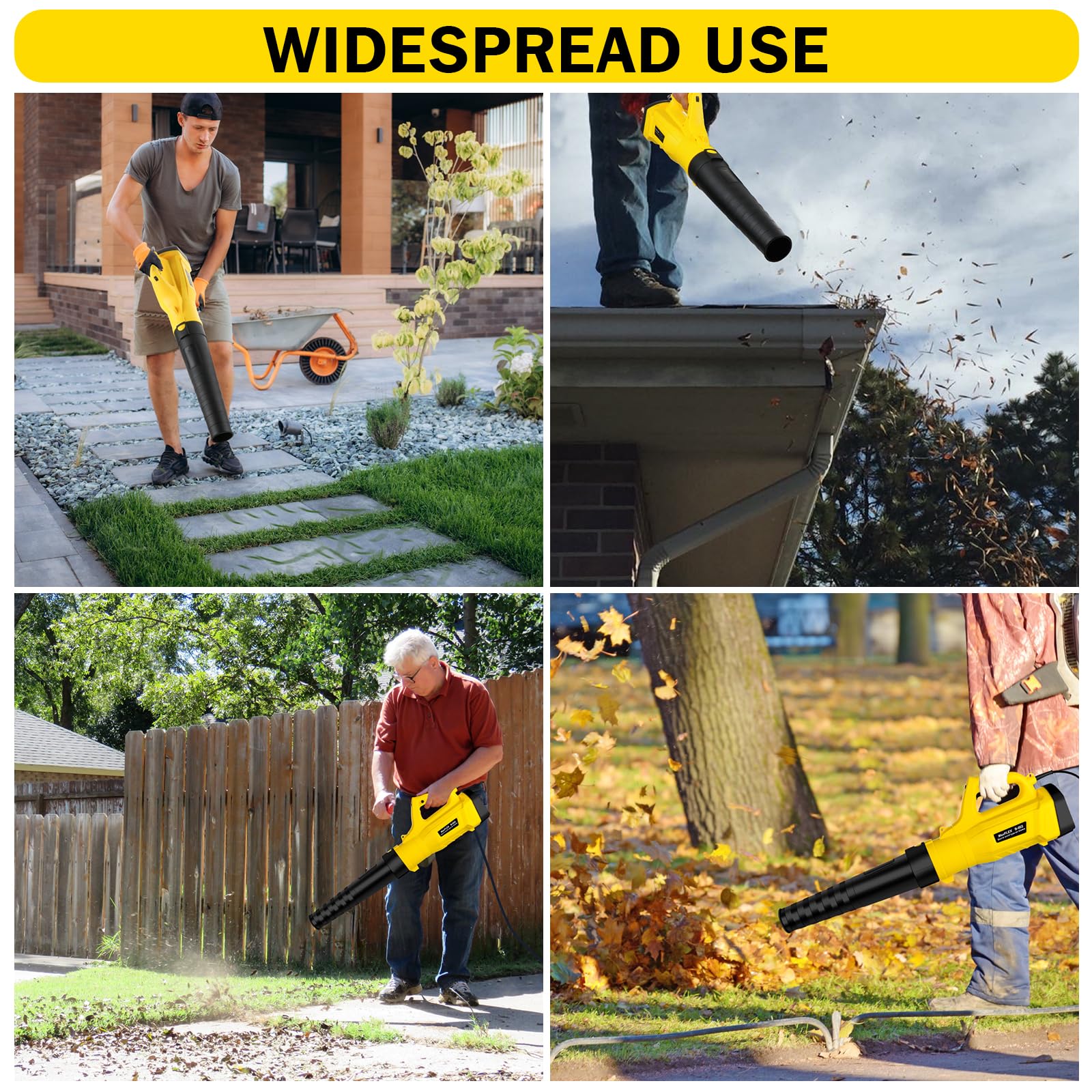 Cardmap leaf blower versatile for yard, garage, patio and porch tasks