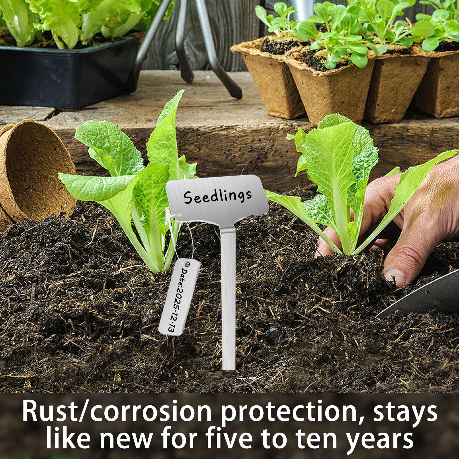 CareForge marker pen included for immediate use on waterproof metal tags.